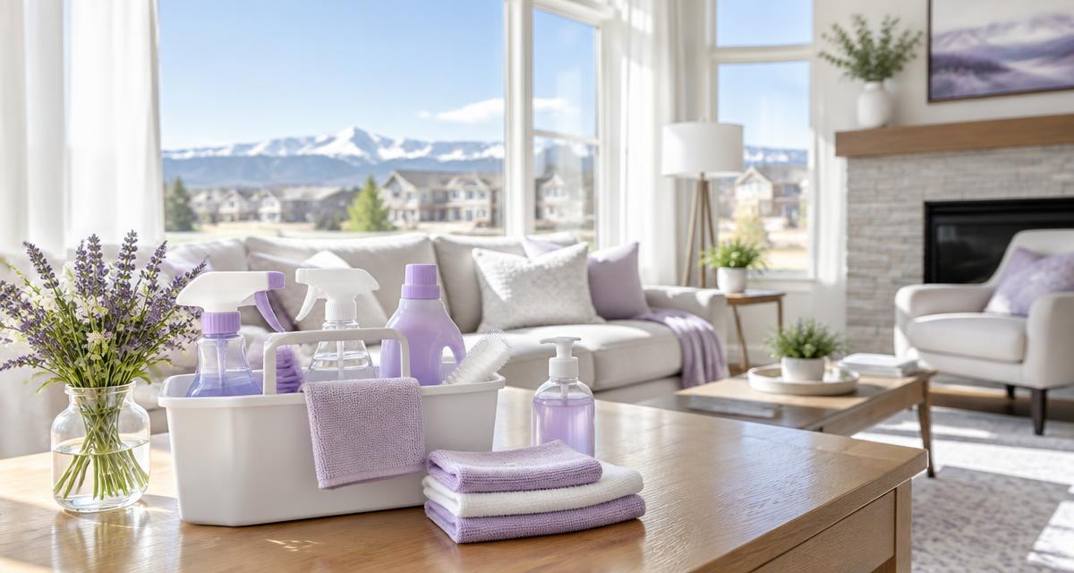 Spotless Homes cleaner tidying a bright home in Parker, Denver or Aurora
